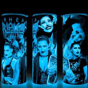 Glow in the Dark Rhea Ripley Wrestling Mami Wrestler Cup Mug Tumbler 20oz